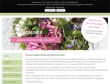 Tablet Screenshot of bluetenzauber-augsburg.de